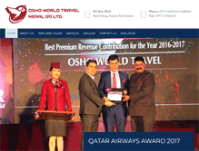 Tablet Screenshot of oshotravel.com